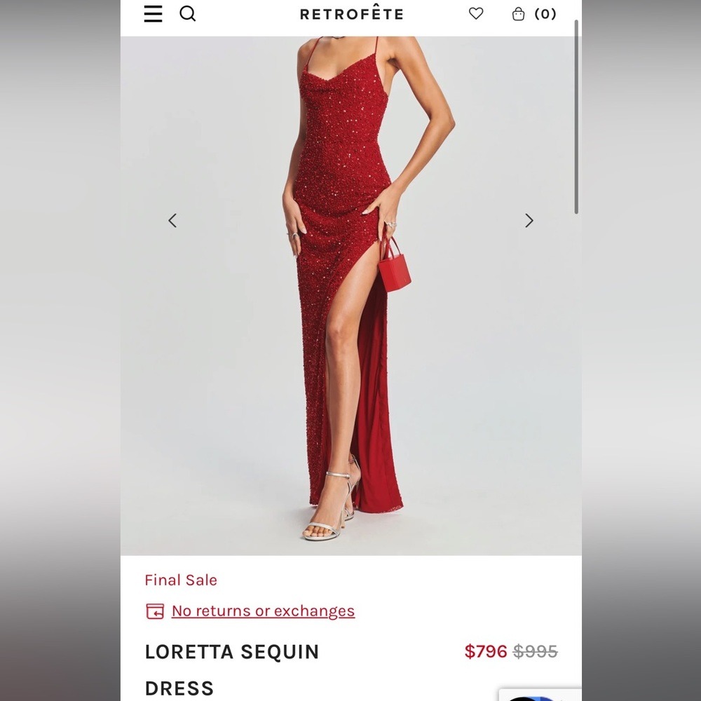 LORETTA SEQUIN DRESS